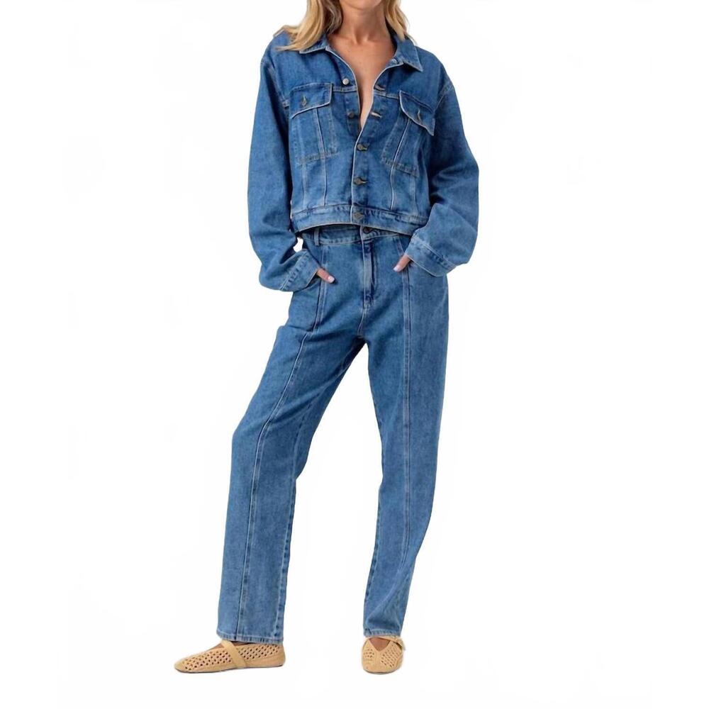 NEW SUNDAYS quincy jean jacket in blue